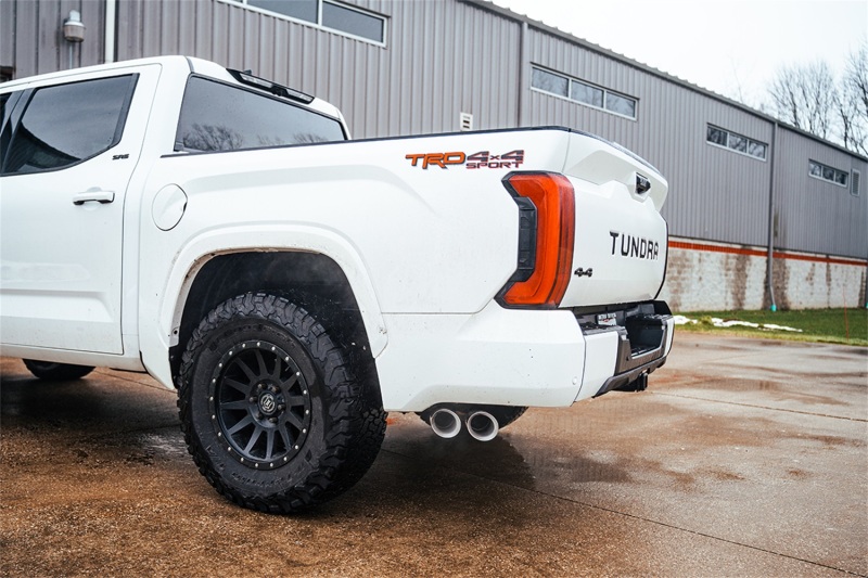 Toyota Tundra Performance Exhaust - Side Exit - CORSA Performance - Sport Cat-Back with Twin 4in Tips - Polished - `22-`25